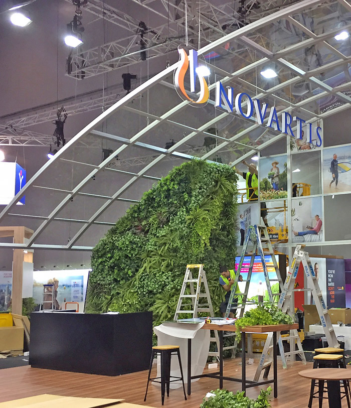 Green Walls- demountable panels for exhibition display