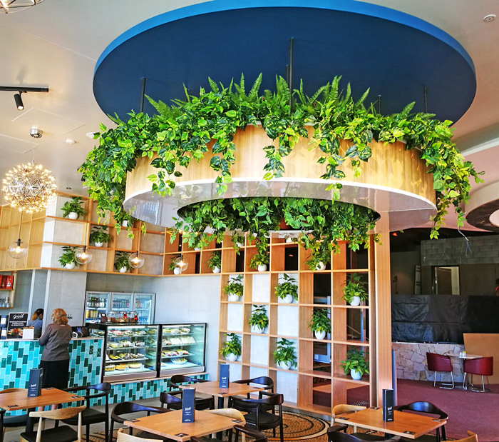 Raised Planter & Green-Wall in Club Foyer