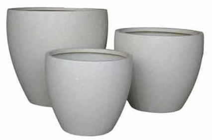 Planters- terrazzo-lite round- sml