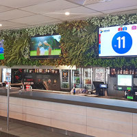 Artificial Green Walls with multi-TV screens in Sports Bar... poplet image 9