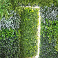 Artificial Green Walls installed over mixture of surfaces & angles to create a seamless flow... poplet image 3
