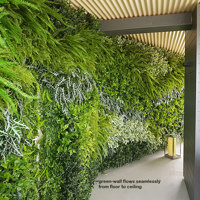 Artificial Green Walls installed over mixture of surfaces & angles to create a seamless flow... poplet image 10