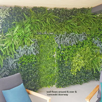 Artificial Green Walls installed over mixture of surfaces & angles to create a seamless flow... poplet image 2