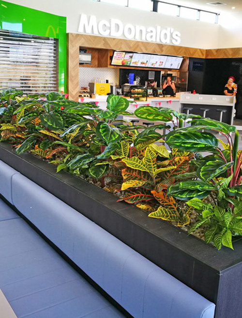 Planter-Box for fast-food mall