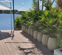 Using the latest UV-treated artificial Plants outdoor for great looks n privacy...