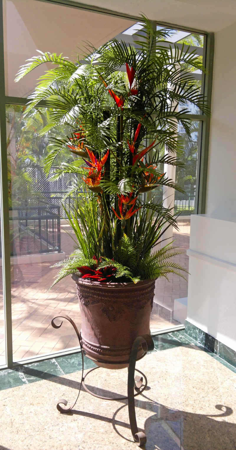 Existing Planters revamped in apartment foyer image 2