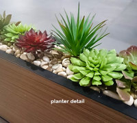 Table-Planters in Mall Eatery...