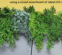 Latest UV-rated 'Green-Curtains' used on Shopping Centre facade...