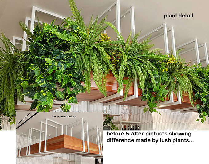 Before & After Section....... high Planters