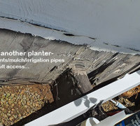 Outdoor raised planter boxes- maintenance problem solved by UV-treated artificials!