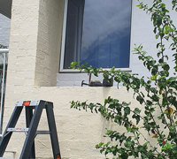 Outdoor raised planter boxes- maintenance problem solved by UV-treated artificials!