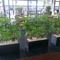 Trough Planters- with Bamboo-Palms 1.3m tall - artificial plants, flowers & trees - image 2