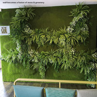 Mossy plant-wall gives softening 'green-touch' to modern restaurant/bar... poplet image 7