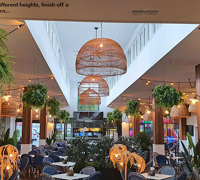 Hanging-Baskets give the finishing 'green-touch' to an excellent tavern makeover...