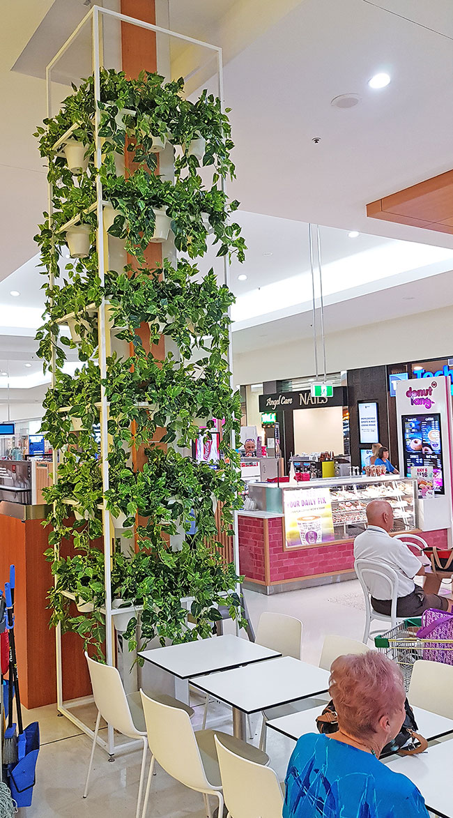 Greenery Trellis in mall freshens-up food court... image 4