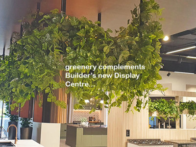 Greenery complements Builder's stunning new Display Centre...