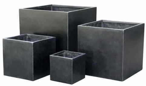 Planters- terrazzo-lite cube med