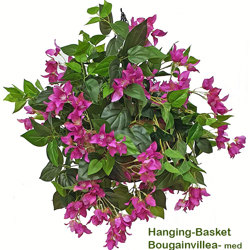 Hanging Baskets- Bougainvillea [medium] - artificial plants, flowers & trees - image 10
