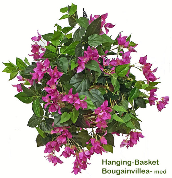 Articial Plants - Hanging Baskets- Bougainvillea [medium]