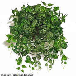 Wall-Baskets Saxifragia- med - artificial plants, flowers & trees - image 1