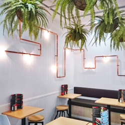 Hanging Baskets- Ferns (medium) - artificial plants, flowers & trees - image 2