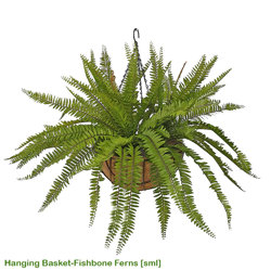 Hanging Baskets- Ferns (small) - artificial plants, flowers & trees - image 8