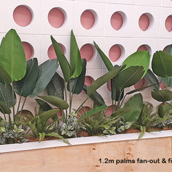 Heliconia Palms- 1.2m - artificial plants, flowers & trees - image 2