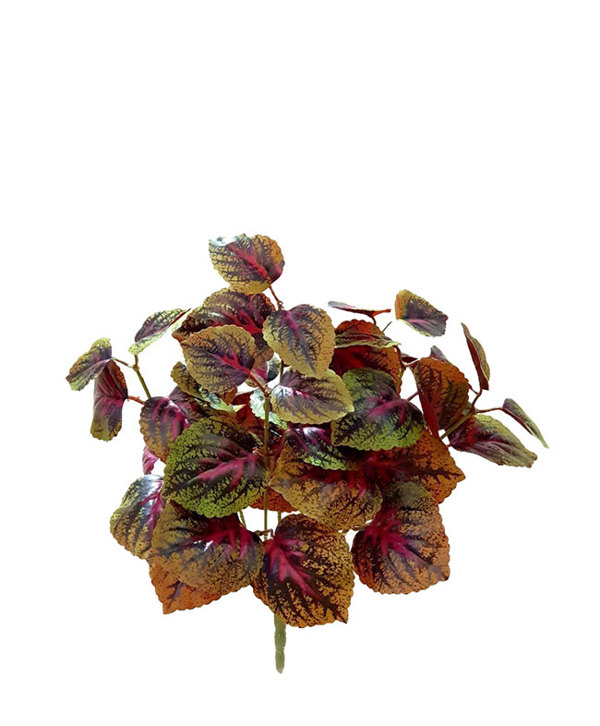 Articial Plants - Small Bush- Purple Begonia