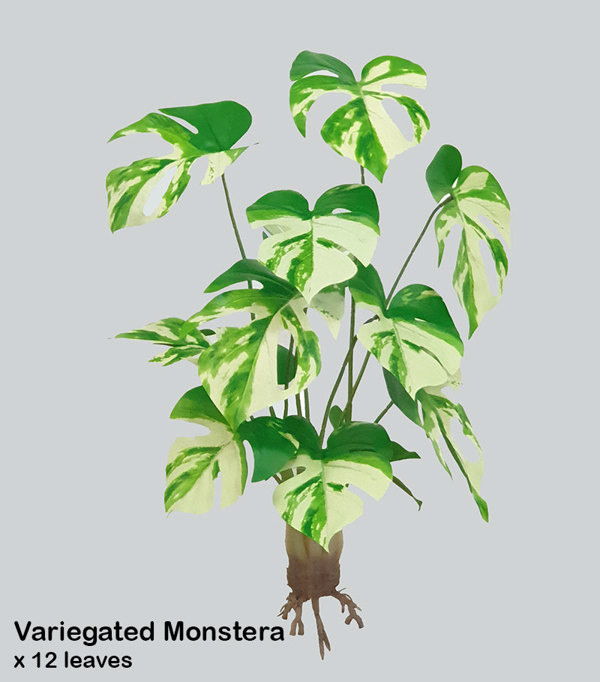Articial Plants - Variegated Monstera Plant