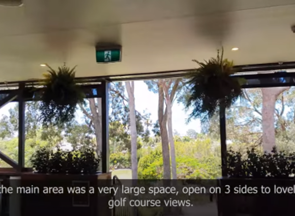 Country Club needed green interior to match exterior setting