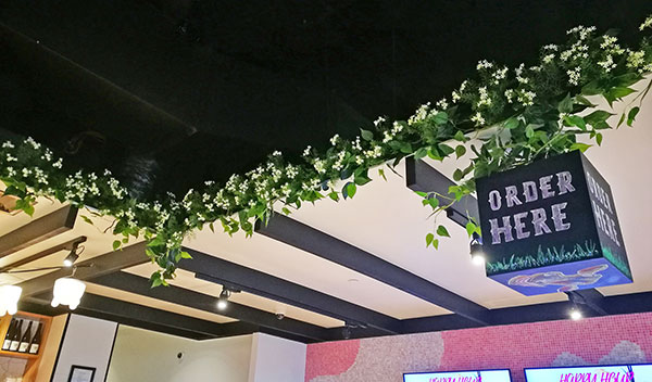 Artificial Greenery for VISUAL IMPACT in restaurant image 8