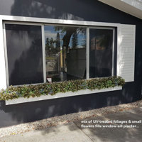 UV-treated artificial plants dress-up commercial building facade... poplet image 2