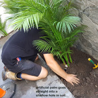 Planting artificial plants straight into the garden outdoors!!! poplet image 10