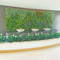 artificial plants are solution for tranquil Foyer Fountain setting... poplet image 2