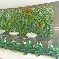 artificial plants are solution for tranquil Foyer Fountain setting... poplet image 5
