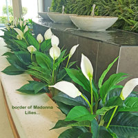 artificial plants are solution for tranquil Foyer Fountain setting... poplet image 3