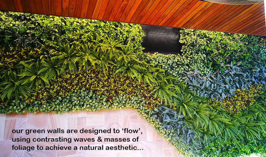 Artificial Green Wall flows seamlessly from outdoors into club foyer image 6
