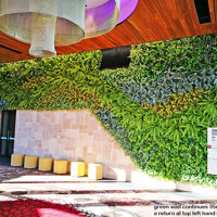 Artificial Green Wall flows seamlessly from outdoors into club foyer poplet image 3