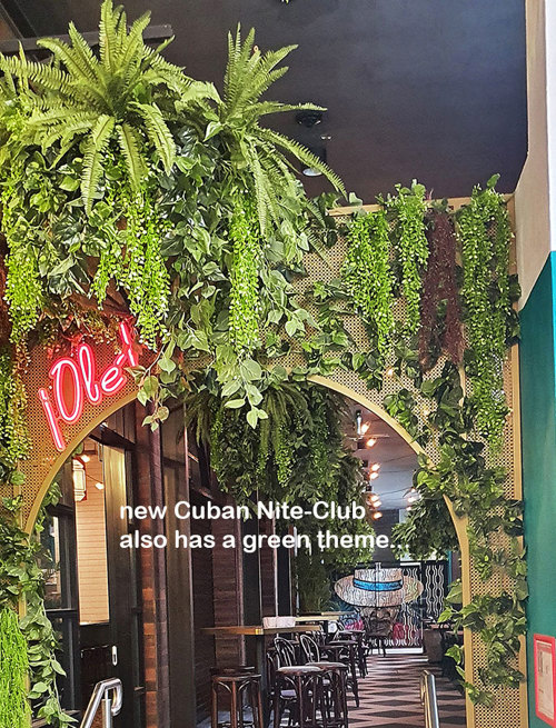 New Cuban Nite-Club also has a green theme...