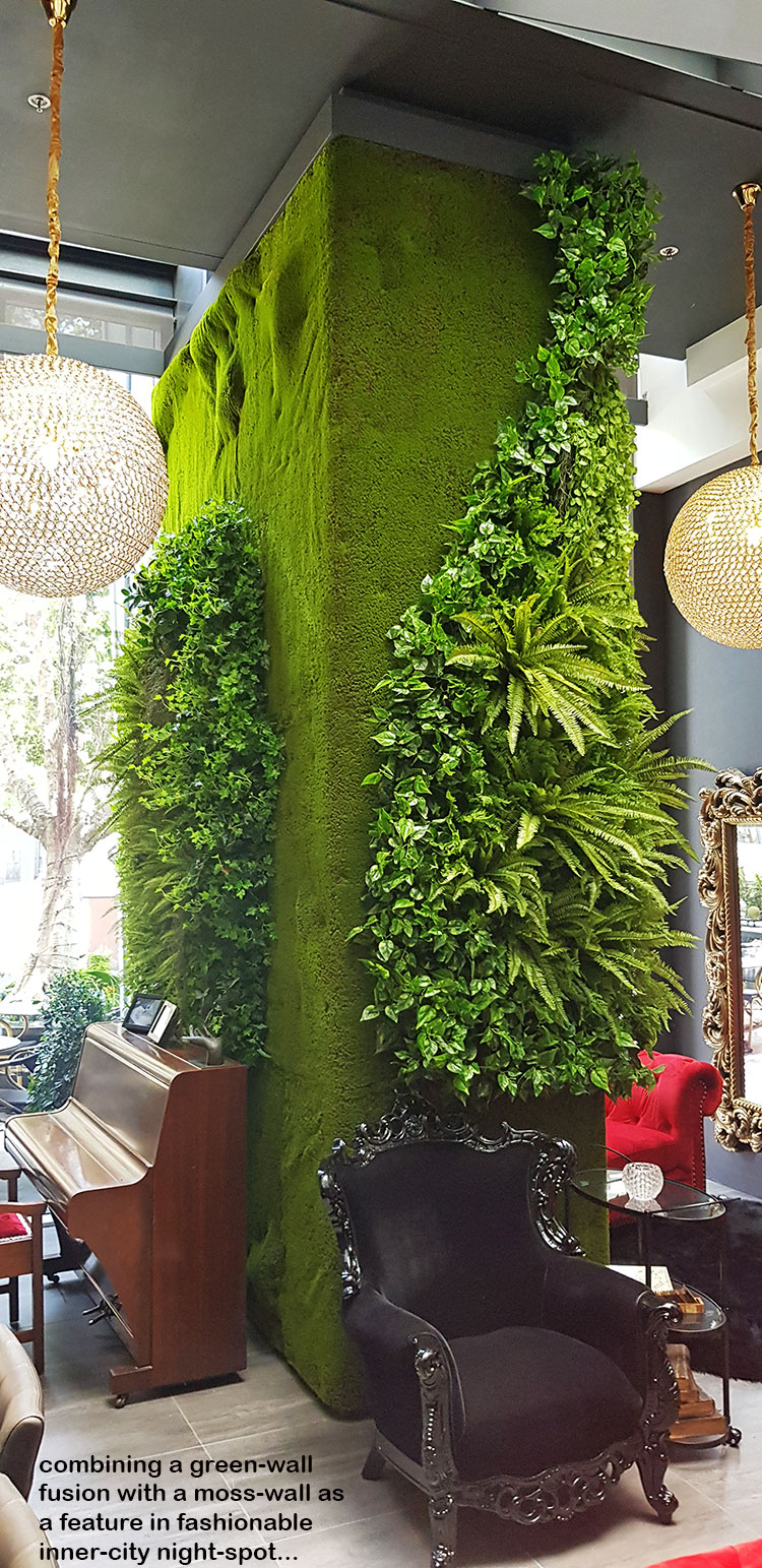 Moss/Green-Wall fusion is the latest direction...