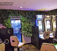 Flowing Green-Wall design for Gaming Rooms...