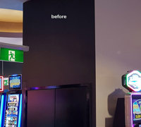 Flowing Green-Wall design for Gaming Rooms...