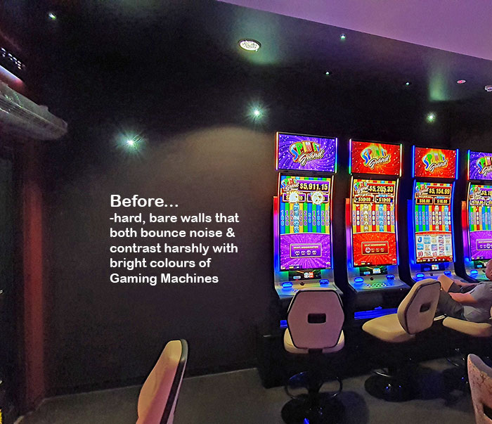 Flowing Green-Wall design for Gaming Rooms...