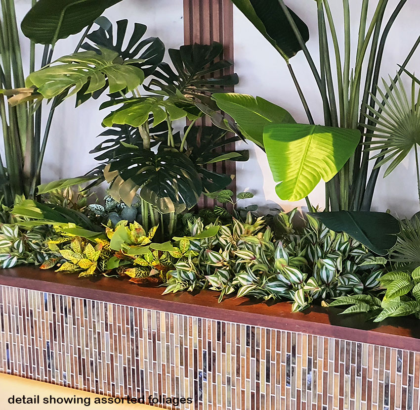 New extensions at large Club feature lush greenery...