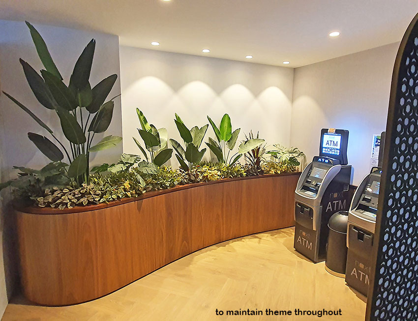 New extensions at large Club feature lush greenery...