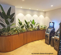 New extensions at large Club feature lush greenery...