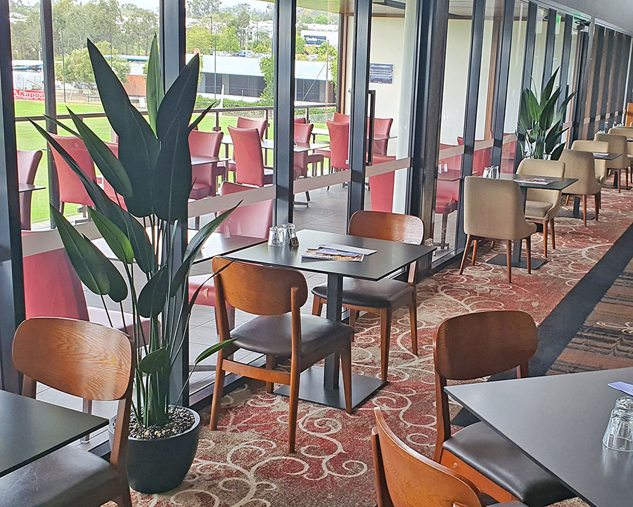 New extensions at large Club feature lush greenery...