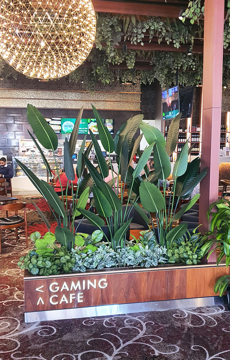 New extensions at large Club feature lush greenery...