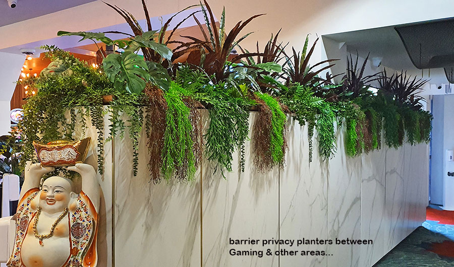 New extensions at large Club feature lush greenery...
