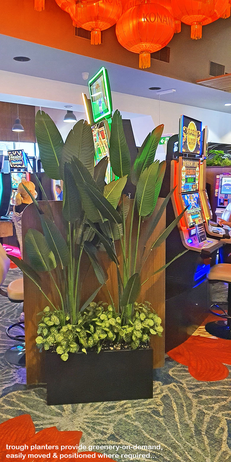 New extensions at large Club feature lush greenery...